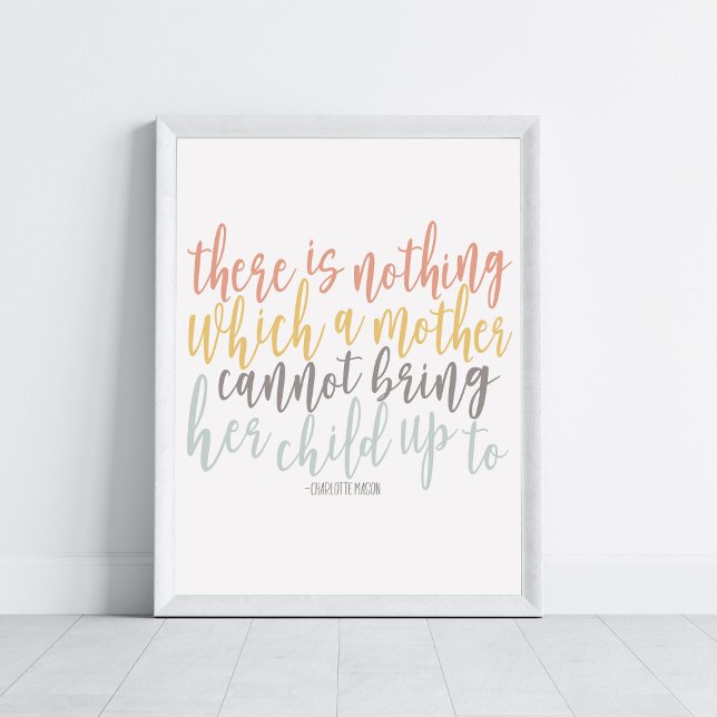 Homeschool Quote Rainbow Pastel Charlotte Mason Poster (Von Creator hochgeladen)