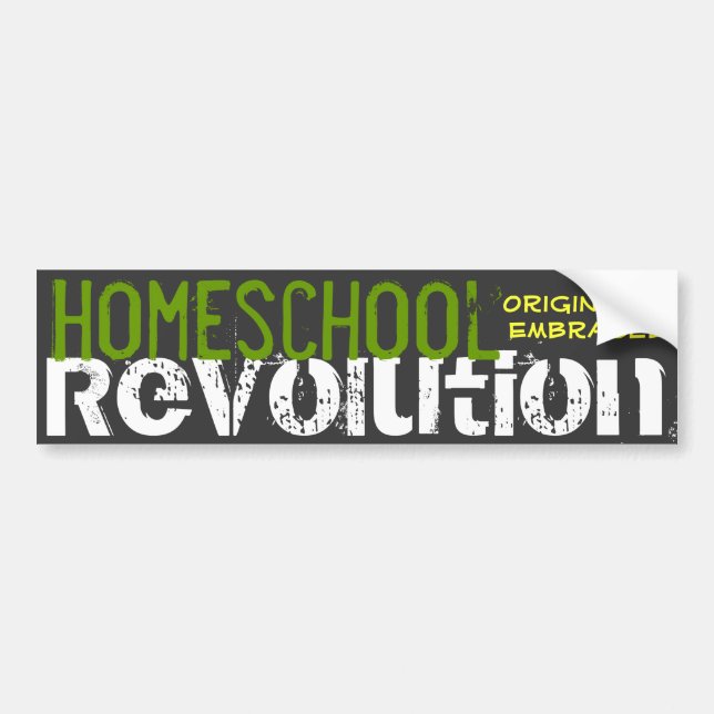 Homeschool Revolution - Originalität umfaßt Autoaufkleber (Vorne)