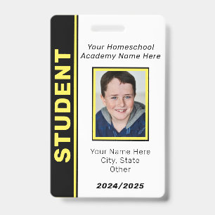 Homeschool-Schülerausweisabzeichen Ausweis