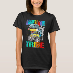 Homeschool-Stamm-Monstertruck-Dinosaurier T-Shirt