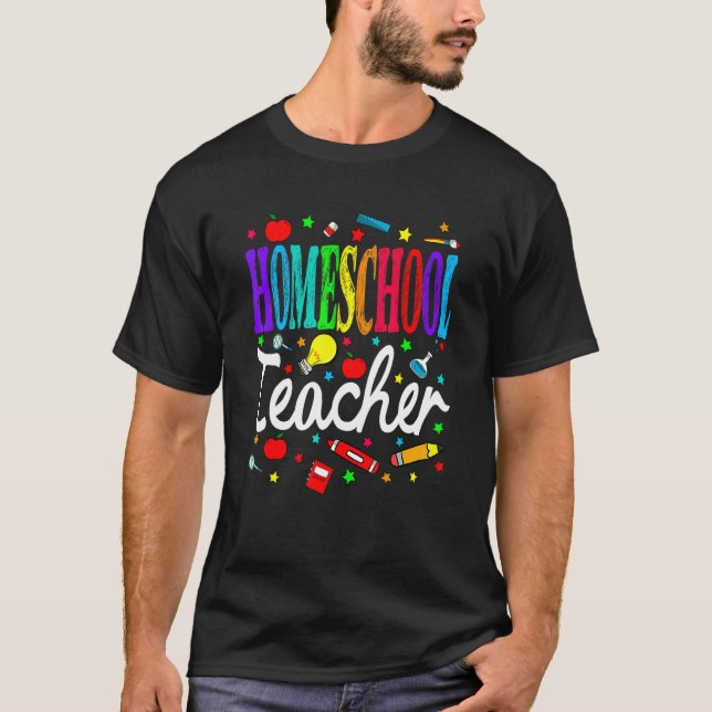 Homeschool Teacher Back To School Boys Girls T-Shirt (Vorderseite)