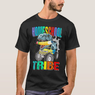 Homeschool Tribe Monster Truck Dinosaurier T-Shirt
