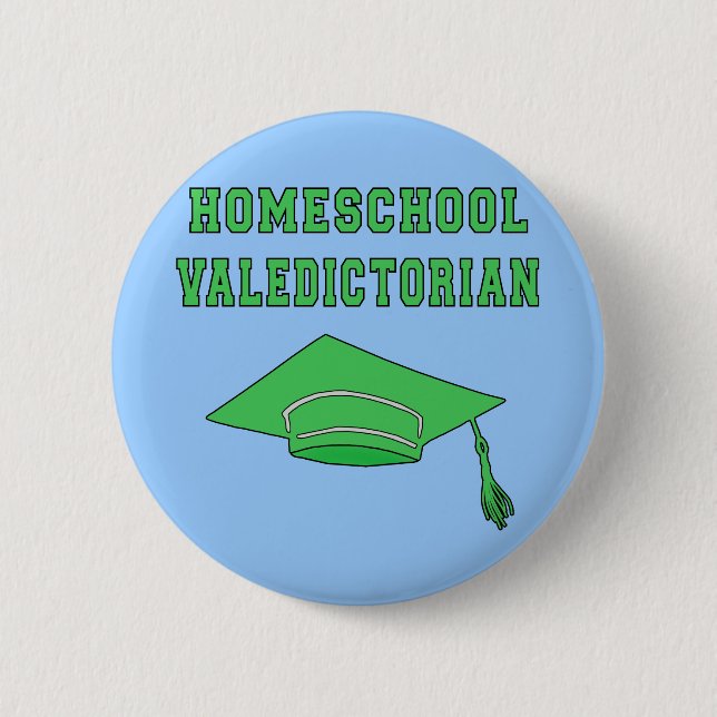 Homeschool Valedictorian-Produkte Button (Vorderseite)