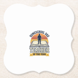Homeschool Vater Lehrer Des Jahres Vintage-Shirt D Untersetzer