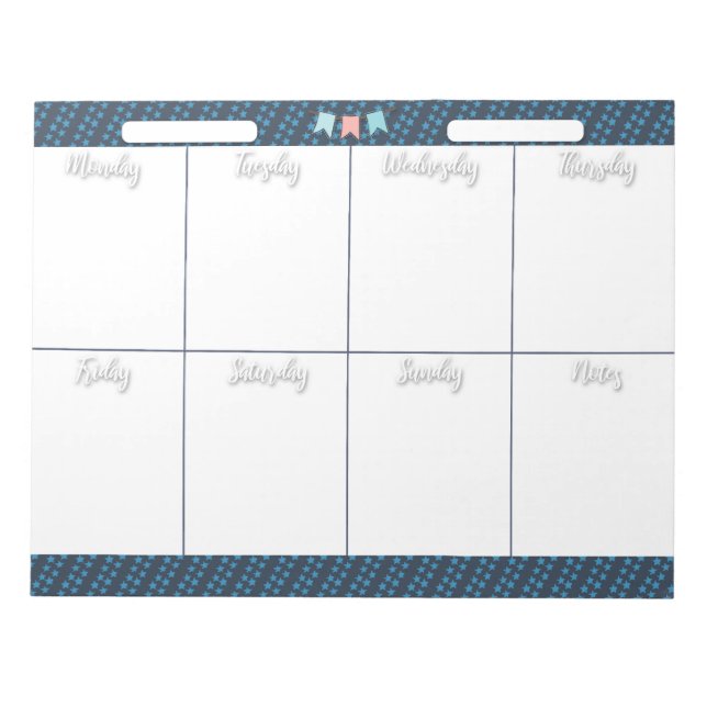 HOMESCHOOL WEEKLY PLANNER-Notizblock Notizblock (Vorderseite)