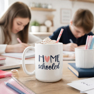 Homeschoolierte Tasse mit Herz Homeschool Mug