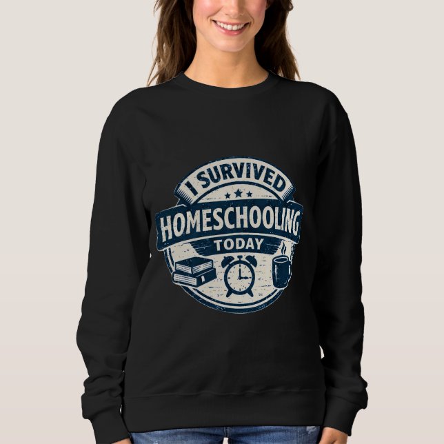 Homeschooling Survival Sweatshirt (Vorderseite)