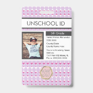Homeschooling Unschooling Student Muster Abzeichen Ausweis