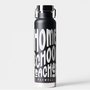Homeschoollehrer Einfache Textgestaltung Trinkflasche