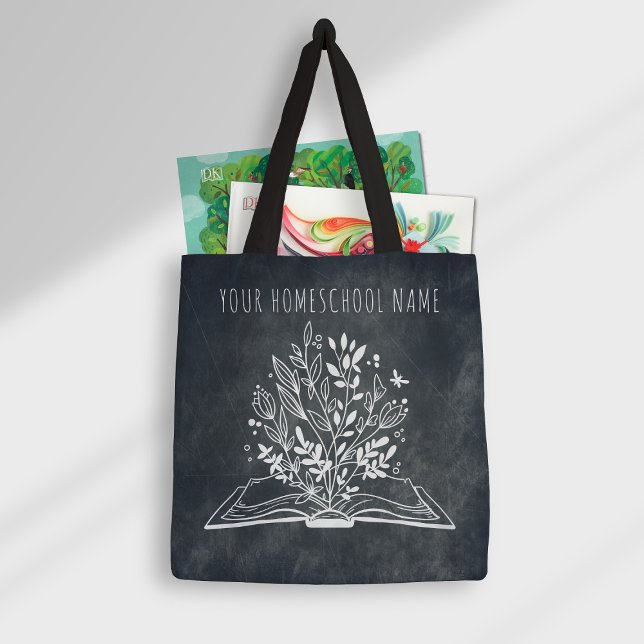 Homeschoschule Name Minimalistisch Blumenbuch (Von Creator hochgeladen)