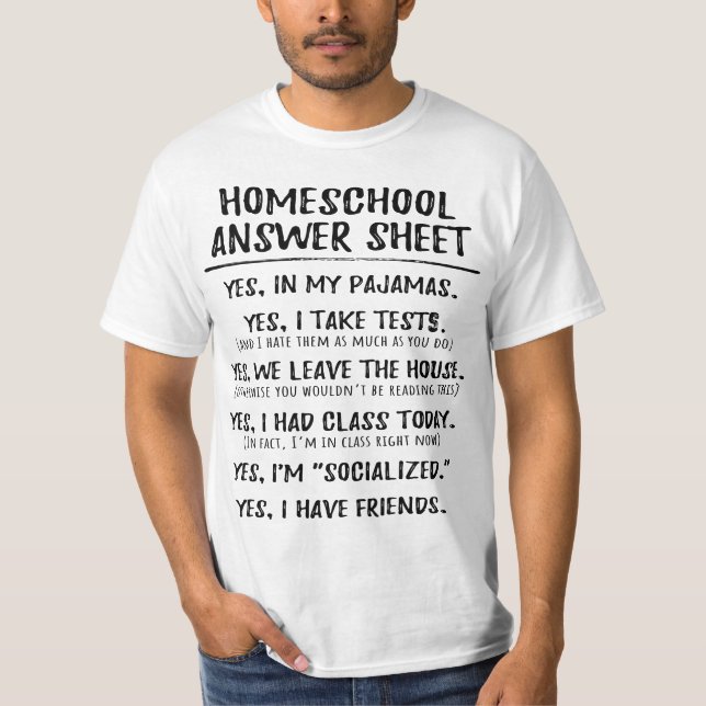 Homeshool Student Soialized Inspired  T-Shirt (Vorderseite)