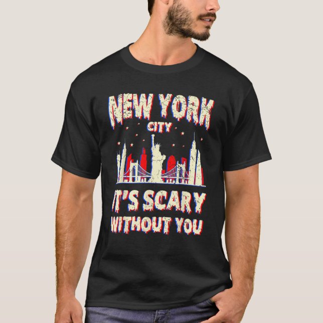 Homesick New York America American Halloween Beäng T-Shirt (Vorderseite)