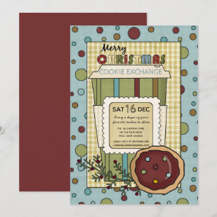 Homespun Land Weihnachts-Cookie-Austausch  Einladung