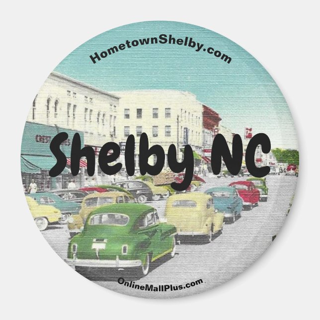 HometownShelby.com Shelby NC Magnet (Vorne)