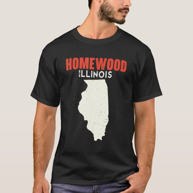 Homewood Illinois USA Staat America Travel Illinoi T-Shirt (Vorderseite)