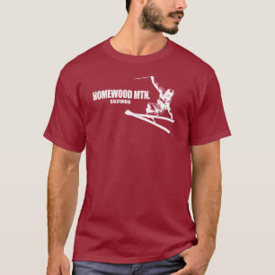 Homewood Mountain Resort Kalifornien Skifahrer T-Shirt