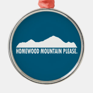 Homewood Mountain Resort Ornament Aus Metall