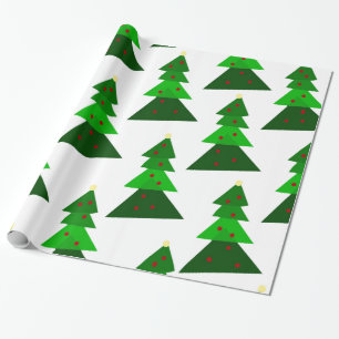 Homey Christmas Tree Pattern Geschenkpapier