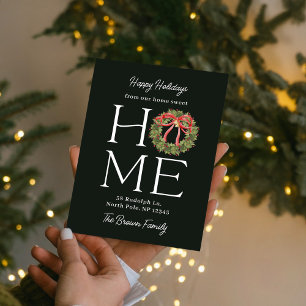 Homey Gruß Holiday Card Moving Ankündigung