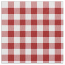 Homey rotes und weißes Gingham-Block-Muster-Gewebe Stoff