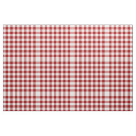 Homey rotes und weißes Gingham-Block-Muster-Gewebe Stoff