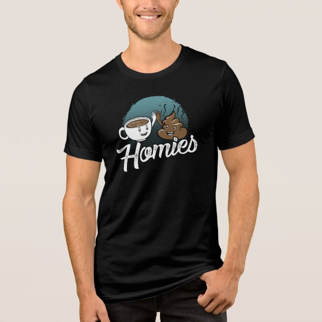 Homies Coffee and Friends Novelty Tri-Blend Shirt (Vorderseite)