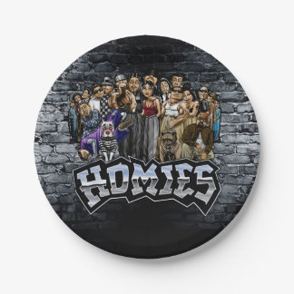 Homies Party Plates, Lil Homies Birthday Pappteller