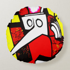 Hominid Rundes Kissen