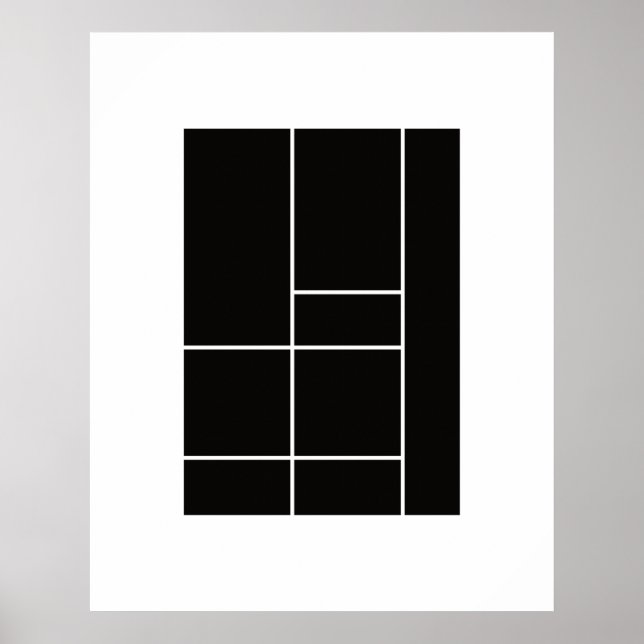 Hommage an Mondrian 1.1 Poster (Vorne)