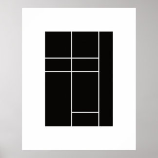 Hommage an Mondrian 1.2 Poster