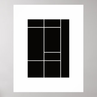 Hommage an Mondrian 1.3 Poster