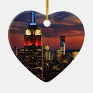 Hommage in Light Sept 11, World Trade Center ESB # Keramikornament