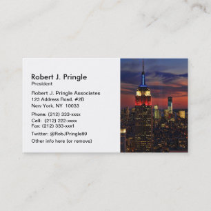 Hommage in Light Sept 11, World Trade Center ESB # Visitenkarte