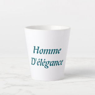 Homme D'élégance Latte Tasse