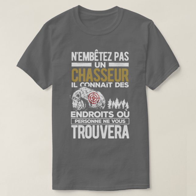 Homme Spaß chasseur T-Shirt (Design vorne)