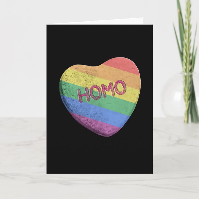 HOMO CANDY -.png Feiertagskarte (Vorderseite)