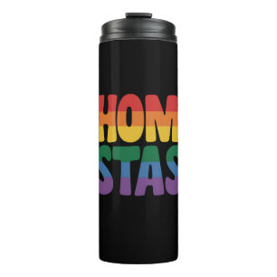 Homo Estas Funny Spanish Mexican Gay Ally LGBTQ Thermosbecher
