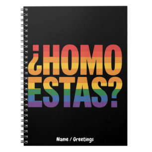 Homo Estas Spanisch Mexikanisch Lustiger Gay Pride Notizblock