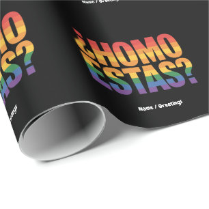 Homo Estas Spanish Mexican Funny Gay Pride Month Geschenkpapier