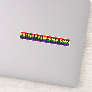 Homo Estas Spanish Mexican Gay Pride LGBTQ Monat Aufkleber