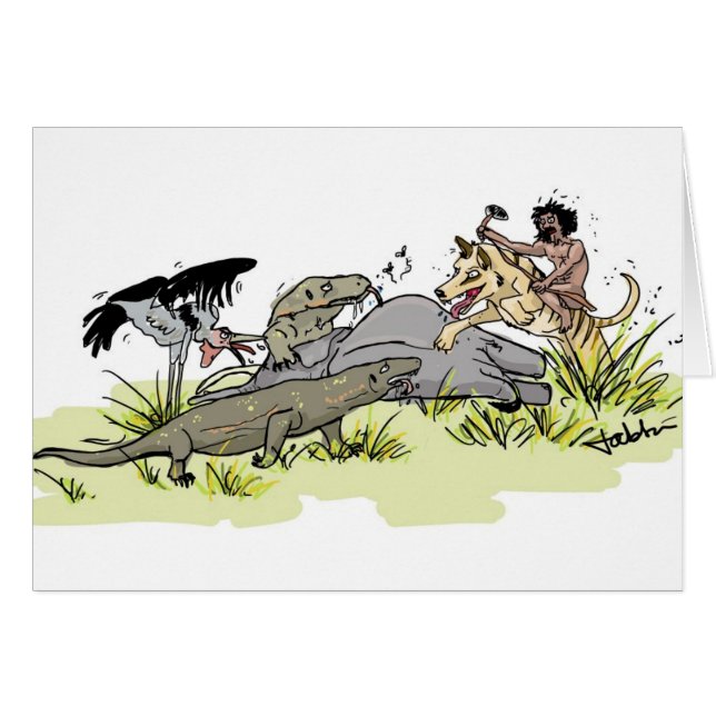 Homo Floresiensis geht auf die Jagd (Vorderseite (Horizontal))