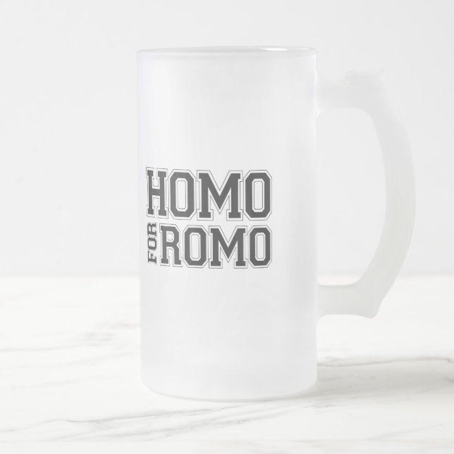 Homo für Romo Mattglas Bierglas (Rechts)