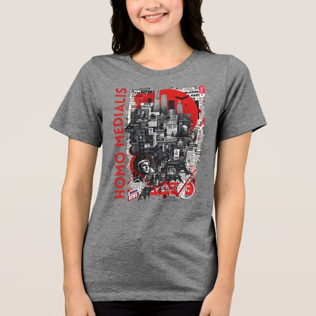 Homo Medialis Tri-Blend Shirt (Vorderseite)