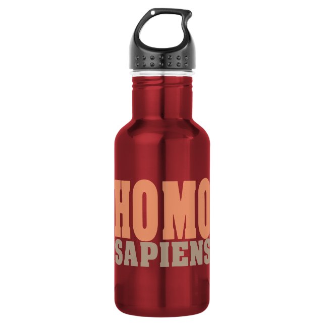 HOMO SAPIENS TRINKFLASCHE (Vorderseite)