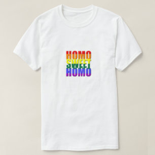 Homo Sweet Homo Gay Pride Parade LGBT Spaß Funny T-Shirt