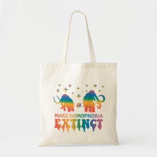 Homophobie aussterben - Rainbow Elephant LGBTQ Tragetasche