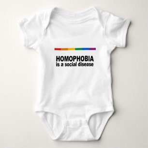 Homophobie ist eine Sozialkrankheit Baby Strampler