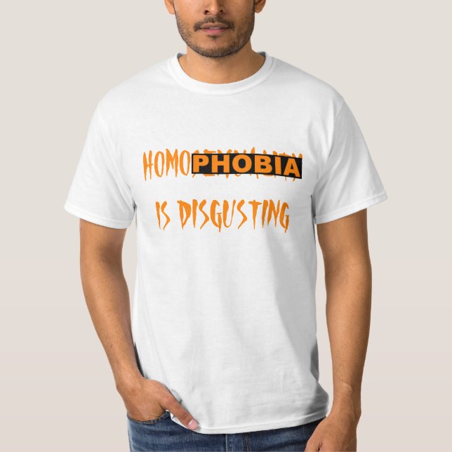 Homophobie ist ekelhaft T-Shirt (Vorderseite)