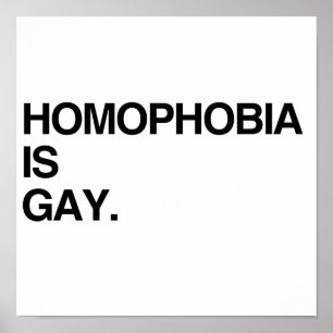 HOMOPHOBIE IST HOMOSEXUELL POSTER
