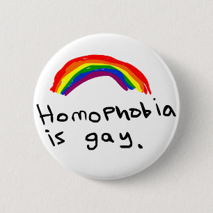 Homophobie ist homosexuelles Button